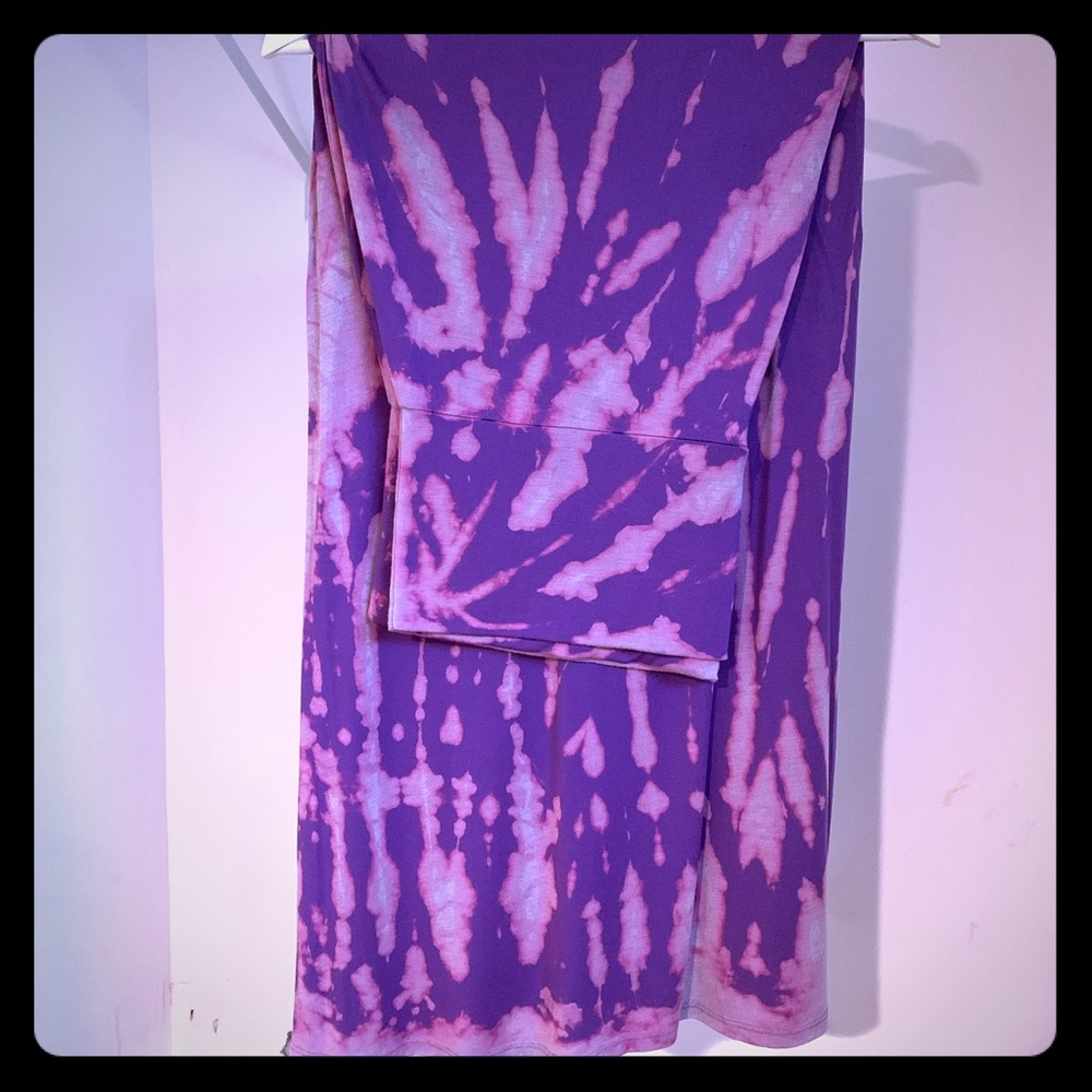 Purple and pink Tye Die 3X LuLaRoe Maxi Skirt